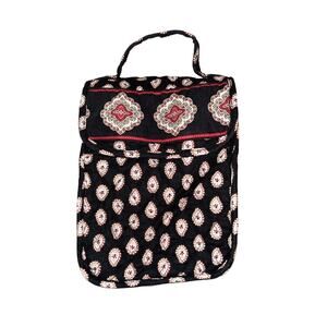 VERA BRADLEY “OUT TO LUNCH” Classic‎ Black Quilted Bag